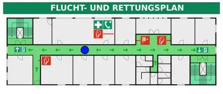 Fluchtplanrahmen Aluminium - Schweizer Brandschutzshop
