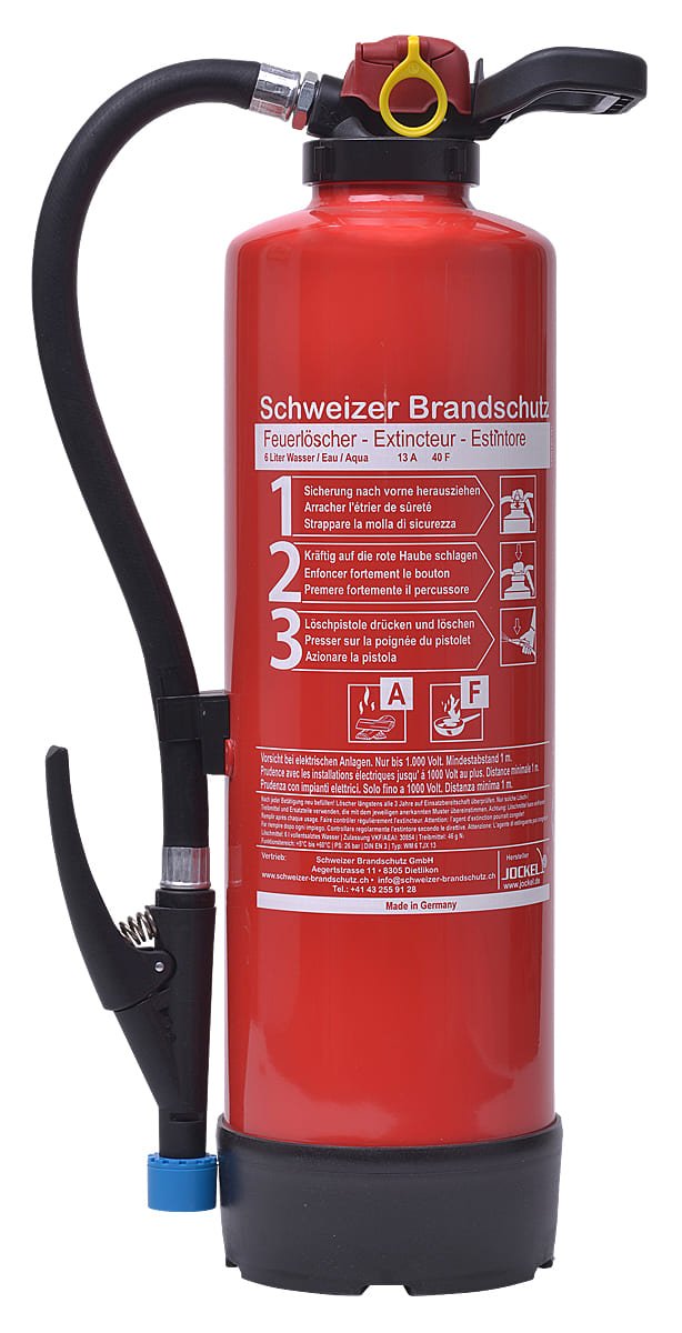Schweizer-Brandschutz Fettbrand-Feuerlöscher 6 Liter