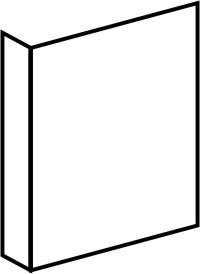 Fahnenschild Brandschutzzeichen 148x148 mm, neutral