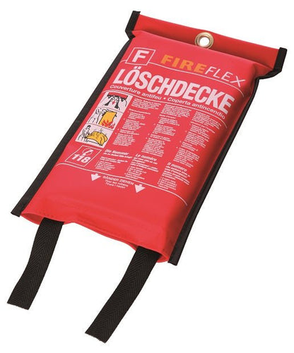FireFlex Feuer Löschdecke 120x120cm Poly-bag Beutel