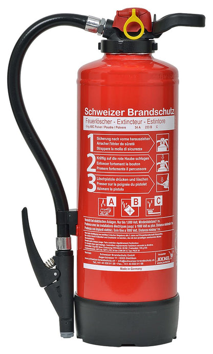 Pulver-Feuerlöscher 6 Kilo P6JXK34
