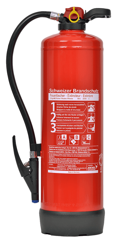 Pulver-Feuerlöscher 12 Kilo P12J55
