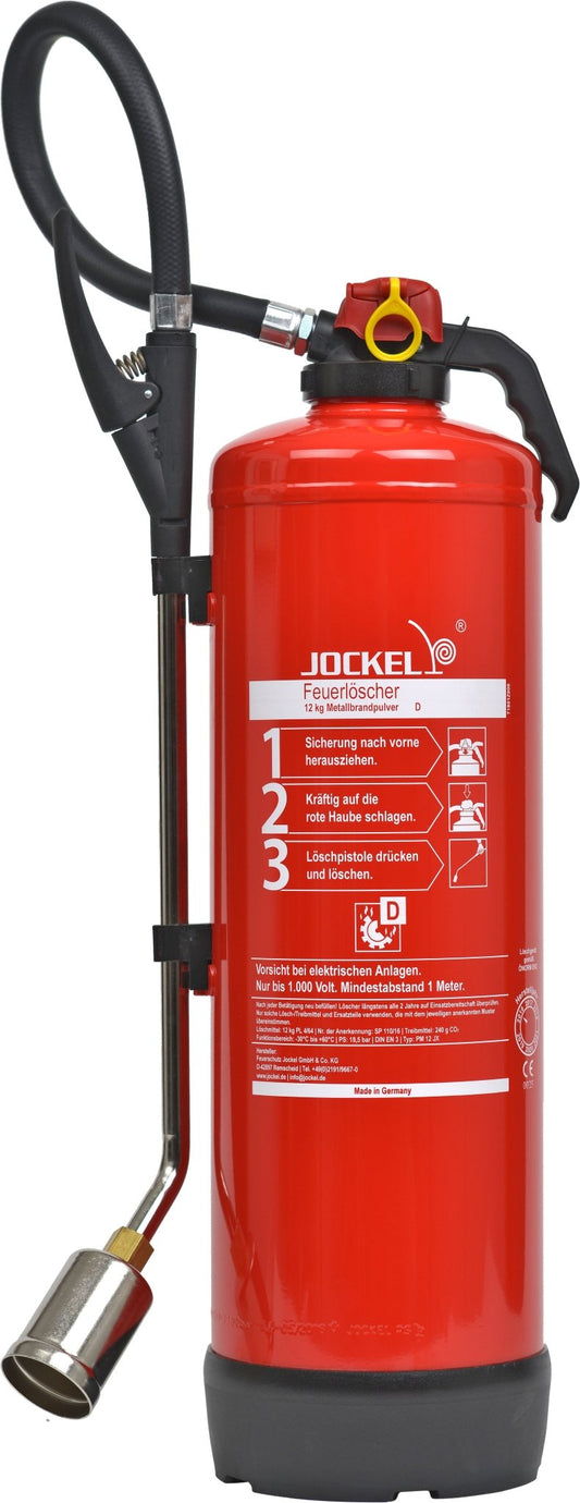 Metallbrand Pulver-Feuerlöscher 12 Kilo P12JX
