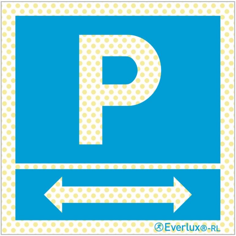 Reflektierende Langnachleuchtende Park Schilder Parkplatz beidseitig Aluminium 1mm, langnachleuchtend, 215mcd m²