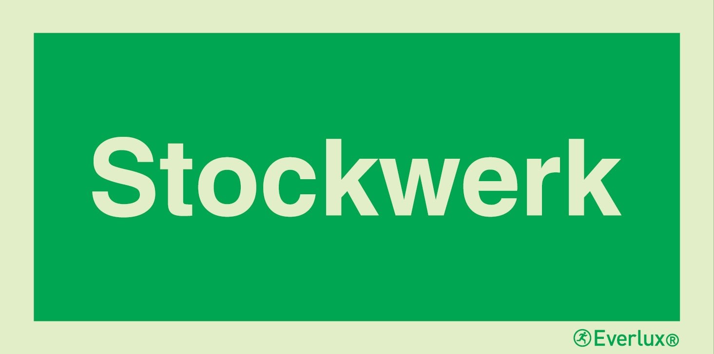 Rettungszeichen mit Text