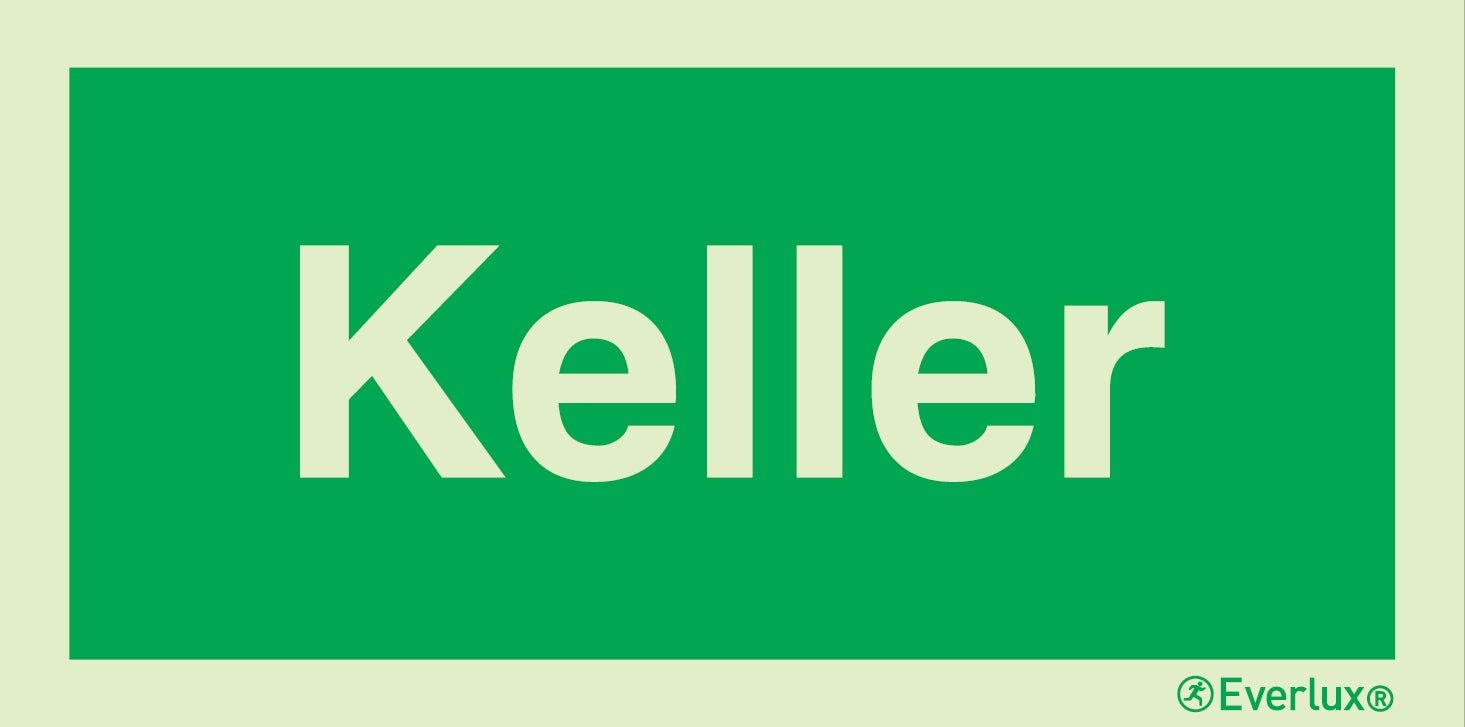 Rettungszeichen mit Text