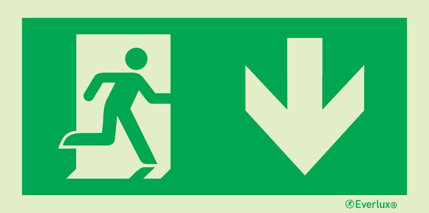 Rettungszeichen Notausgang m²