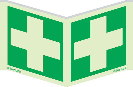 Rettungszeichen Symbole Winkelschild Erste Hilfe m²