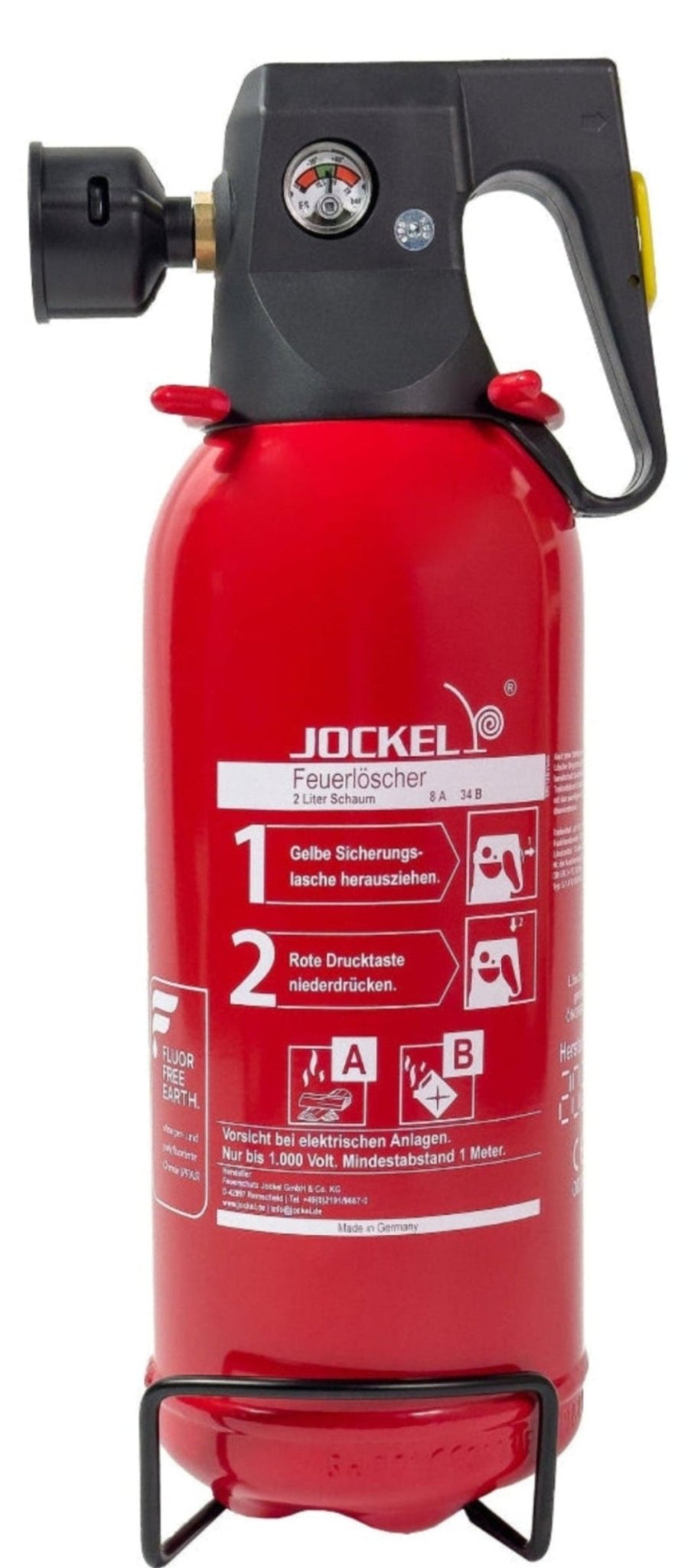 Schaum Feuerlöscher 2 Liter S2JFM8 GREEN 2.0